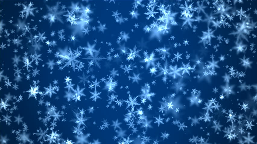 Falling Snow On Blue Background Stock Footage Video (100% Royalty-free ...