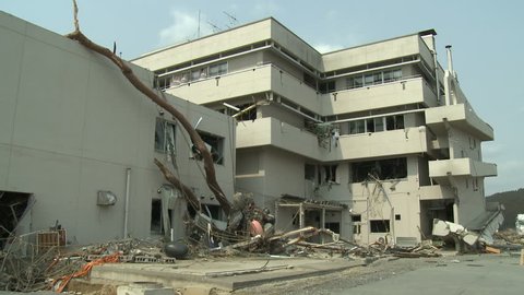 Tsunami Damage To Hospital In Japan