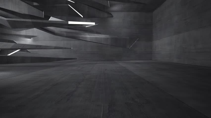 Empty Dark Abstract Concrete Room Stock Footage Video 100 Royalty Free Shutterstock