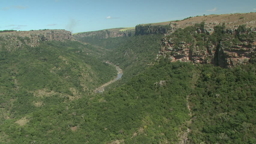 Aerial of the Umtamvuna River Gorge