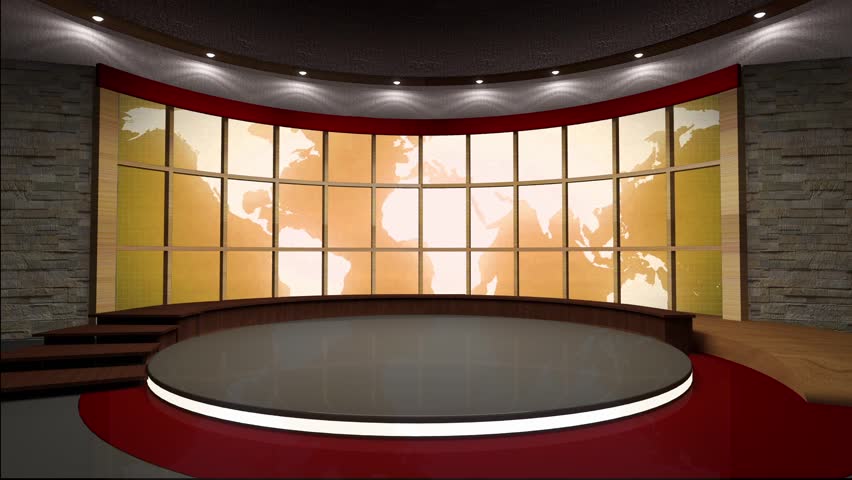 News Tv Studio Set Stock Footage Video 100 Royalty Free Shutterstock