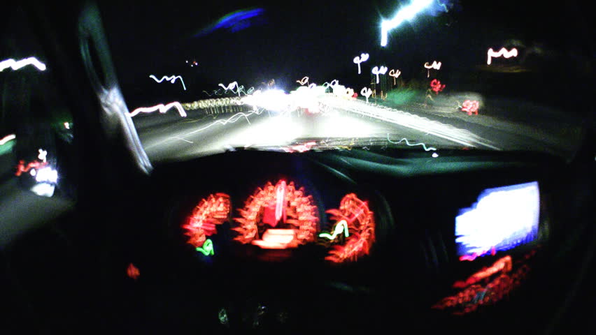 Freeway Driving + Gauges Time-lapse