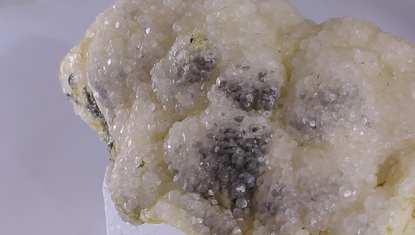 Bright white  calcite with  structure a  pearly 