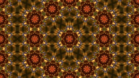 Amazing abstract kaleidoscopic multicolor pattern with hexagonal complex structure. Excellent animated background in stunning full HD clip. Adorable waving visuals for wonderful decorative intro.