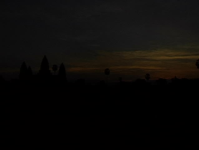 Sunrise time lapse over Angkor Wat, Cambodia #2