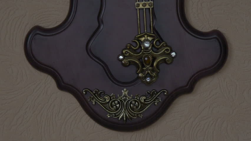 Sequence of old clock pendulum