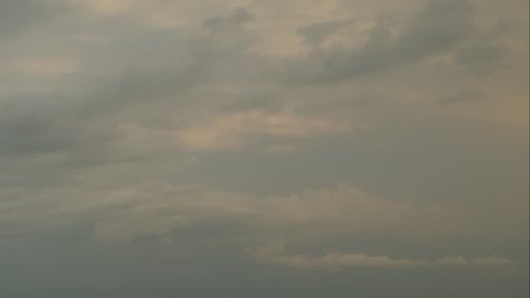 floating clouds sunset timelapse