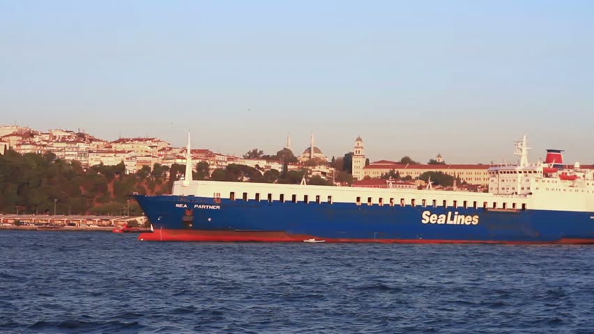 ISTANBUL - SEPTEMBER 14: Sea Lines SEA PARTNER berthed at Haydarpasa Port on