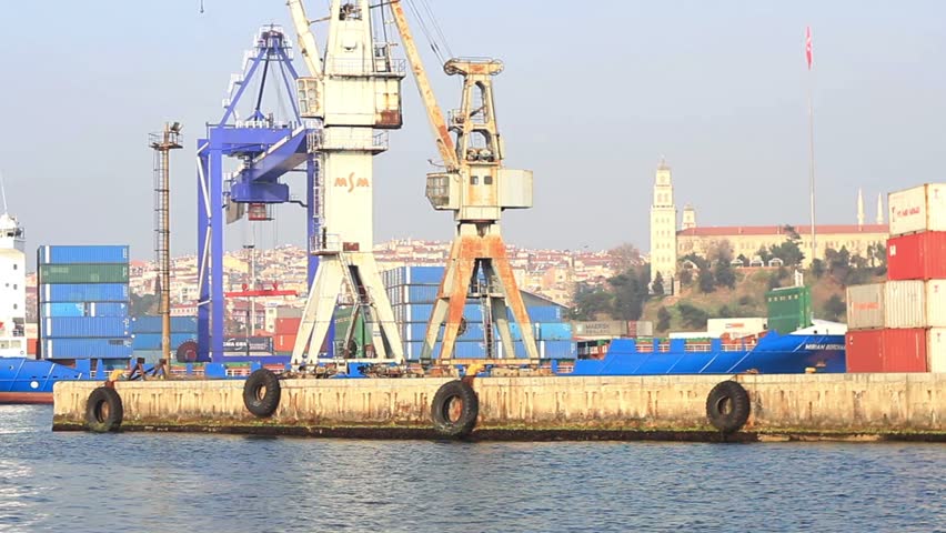 ISTANBUL - DECEMBER 01: Haydarpasa Port on December 01, 2011 in Istanbul. Port