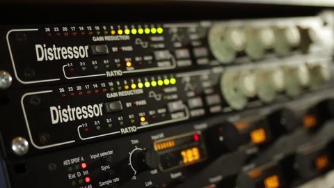 Recording Studio - Control Room - Using Compressor