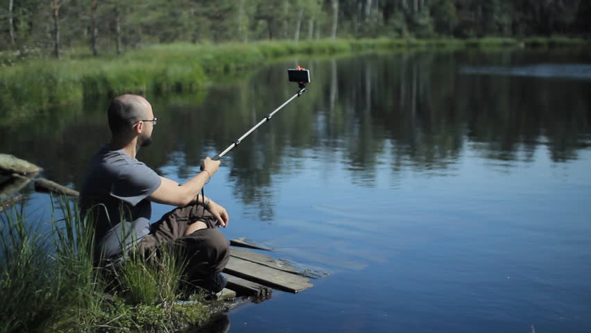 fishing selfie stick