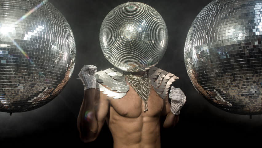 Mirror ball clearance head costume