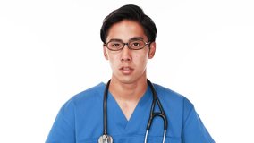 Smiling Asian medical doctor 