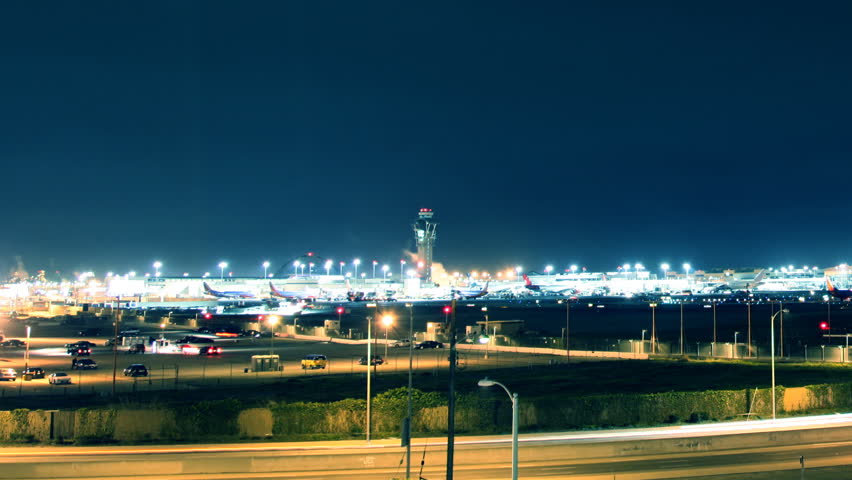 Time Lapse Los Angeles Airport LAX