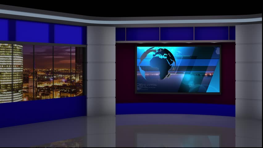 News Tv Studio Set Stock Footage Video 100 Royalty Free Shutterstock