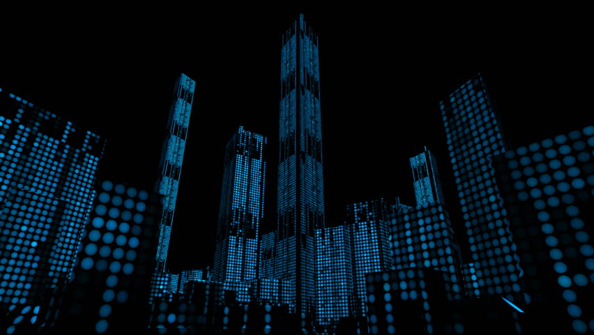 Digital Dots City Buildings