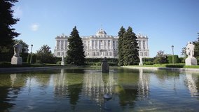 Royal Palace, in Madrid, Static video