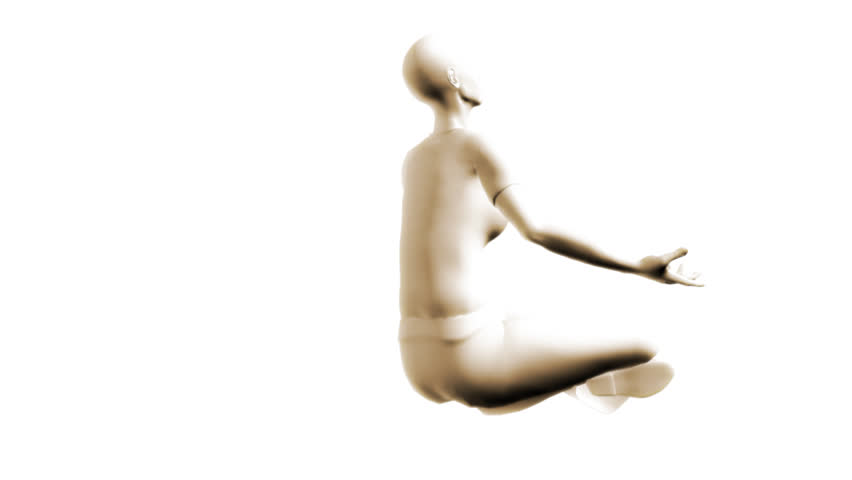 Meditation Woman 3D Animation