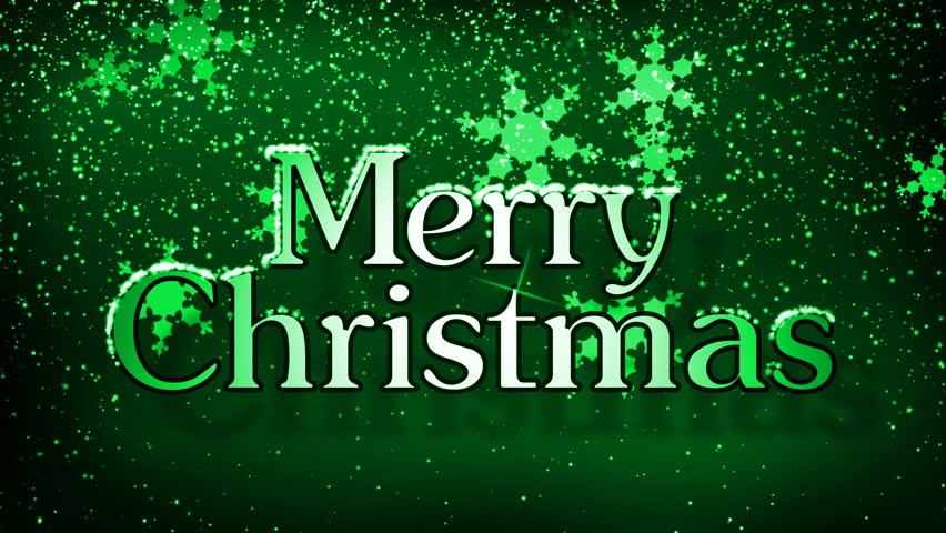 Merry Christmas with Snow HD Loop