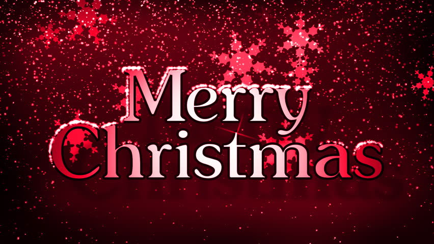 Merry Christmas with Snow HD Loop