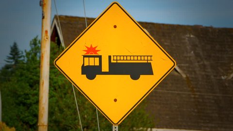 Fire Engine Sign Stock Photo 59181178 | Shutterstock