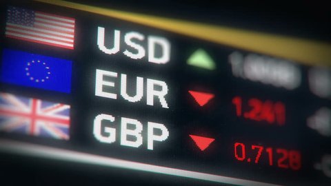 British pound, Euro, US dollar comparison, currencies falling, financial crisis. European Union and Great Britain currencies plummet down after Brexit