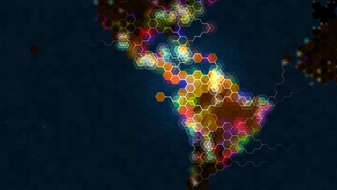 Hexagons World Map Loop Connecting Global Stock Footage Video 100 Hexagons World Map Loop Connecting Global Stock Footage Video 100