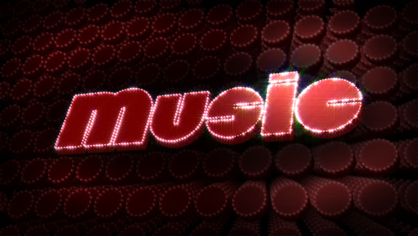 Music Glitz Sparkle Text