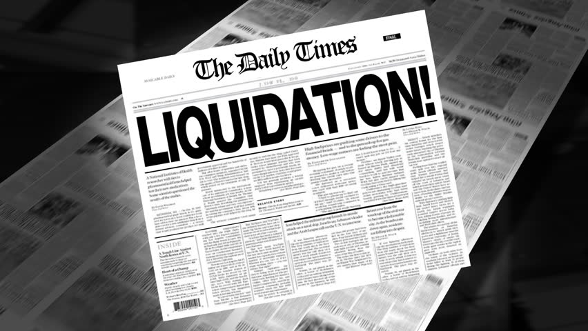 Liquidation! - Newspaper Headline Reveal + Loops