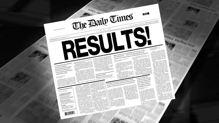 Results! - Newspaper Headline Reveal + Loops