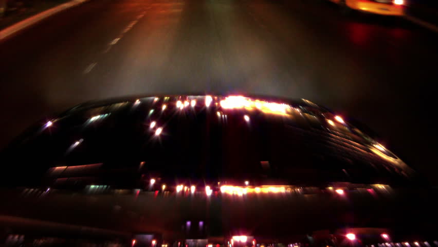 Light Reflections on Car Camera POV