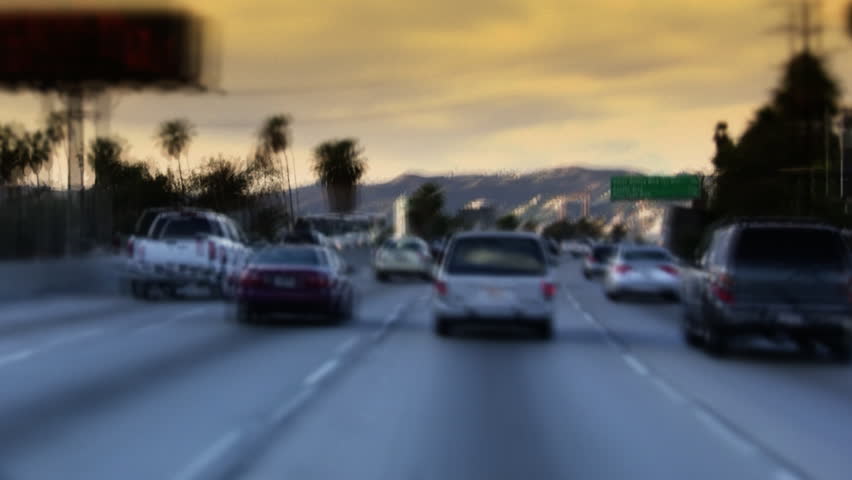 Freeway Traffic 101 in Hollywood
