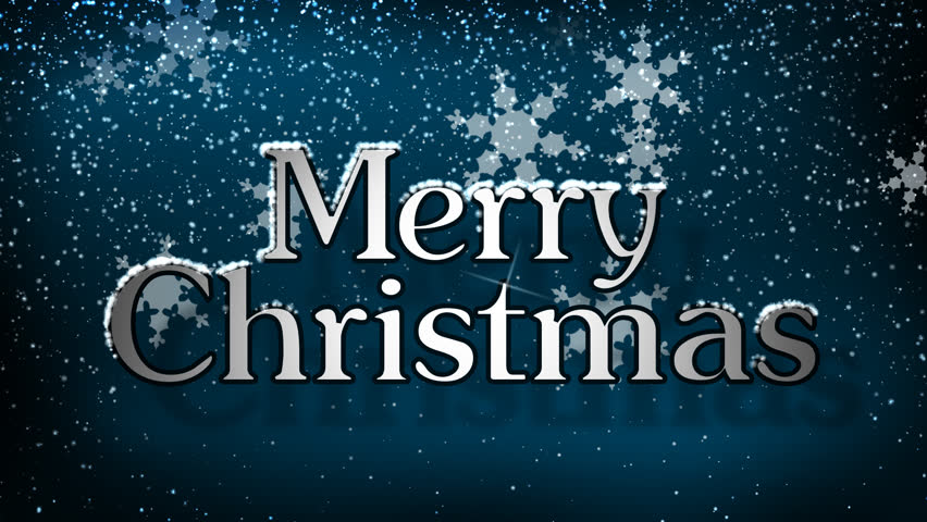 Merry Christmas with Snow HD Loop