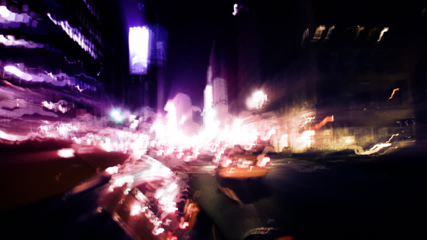 New York City Traffic from Inside Taxi