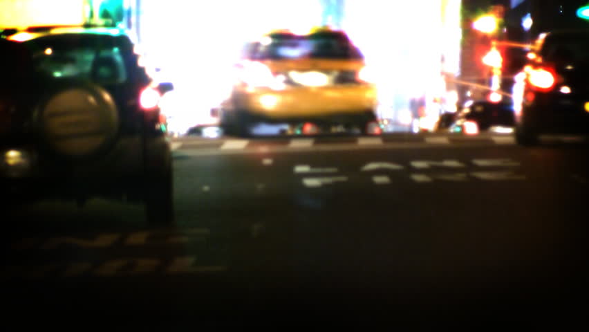 NYC Streets, Taxis, Traffic and People