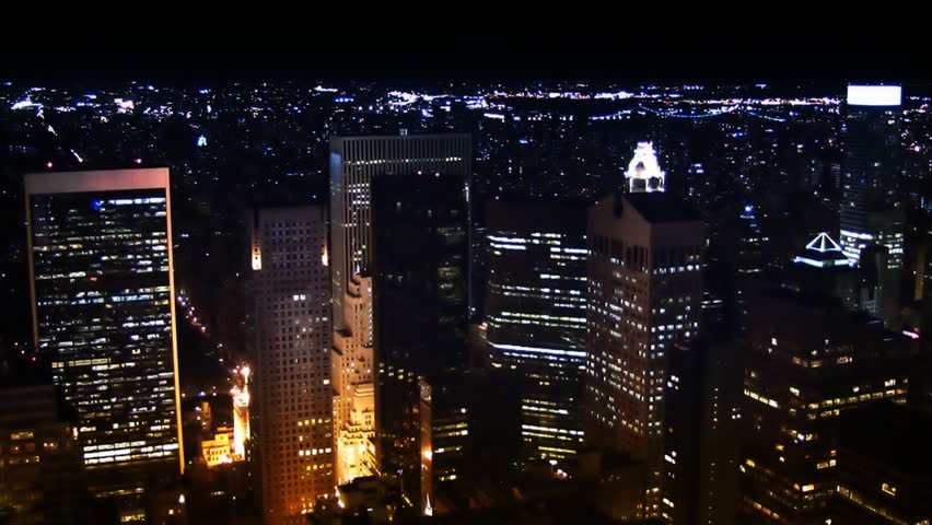 NYC Skyline at Night HD Looping