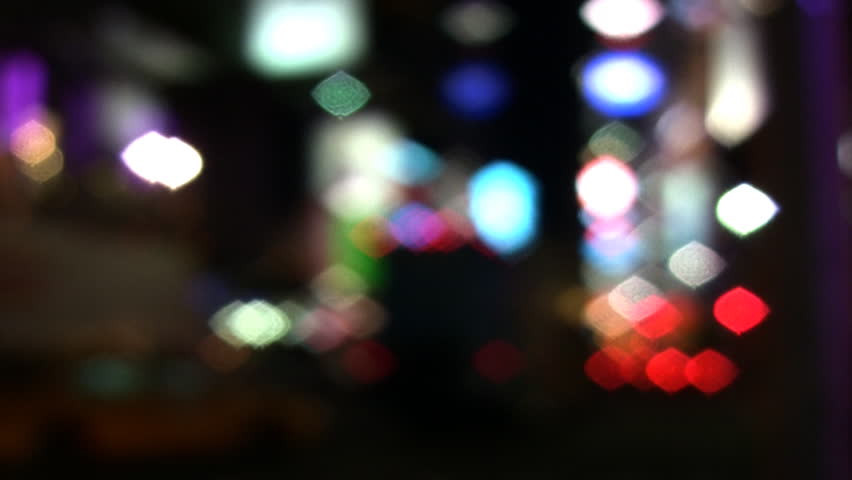 Defocused NYC Times Square City Lights, Blurs