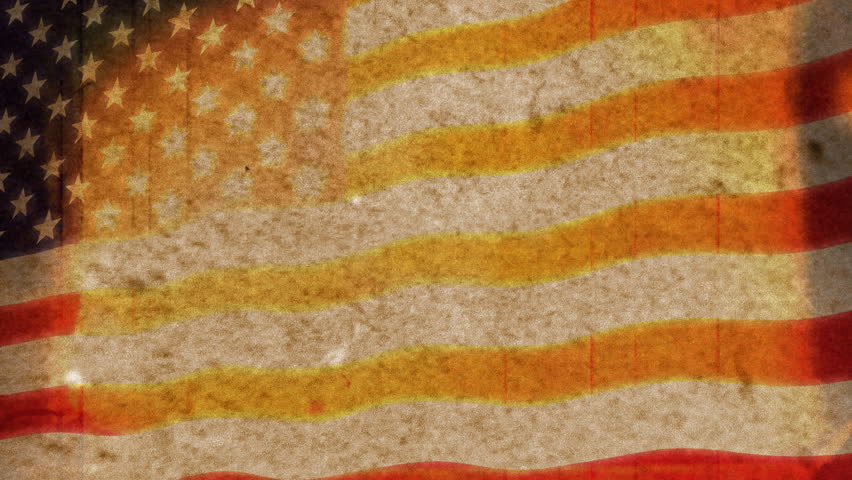 American Flag Grunge HD Loop