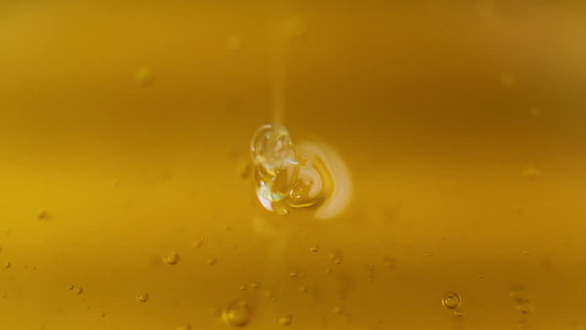 Close-up of honey dripping. macro