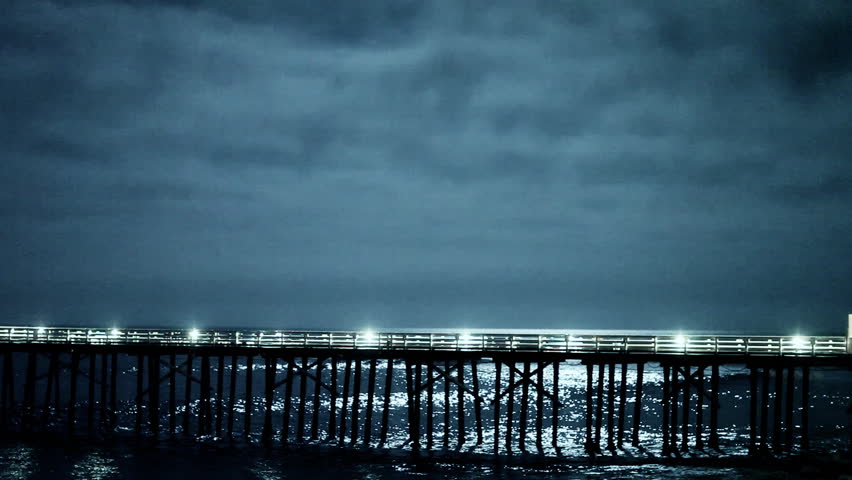 Time-lapse Pier at Night