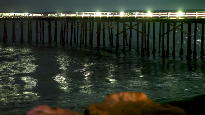 Time-lapse Pier at Night