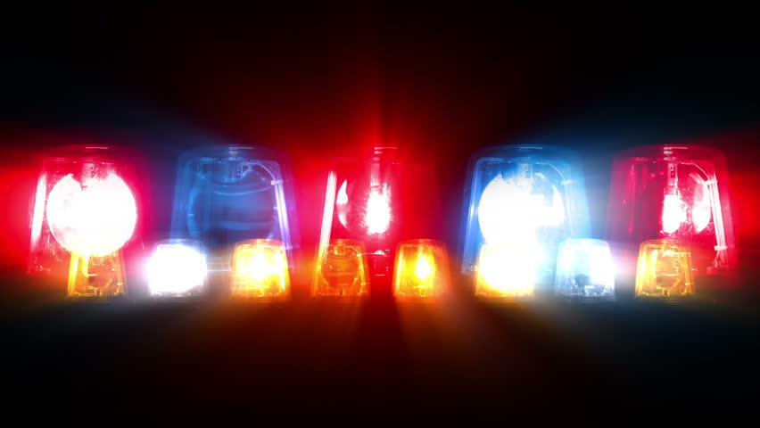 Police Car Lights Flashing - Looping