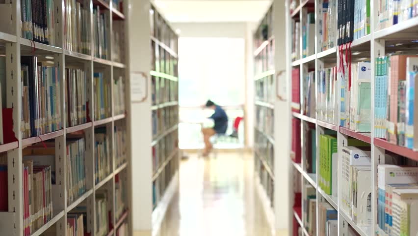 Bookshelf in Library