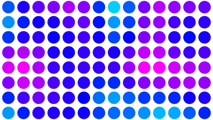 Psychedelic Colored Dots on White