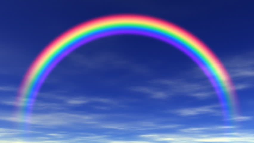 Rainbow and Beautiful Sky