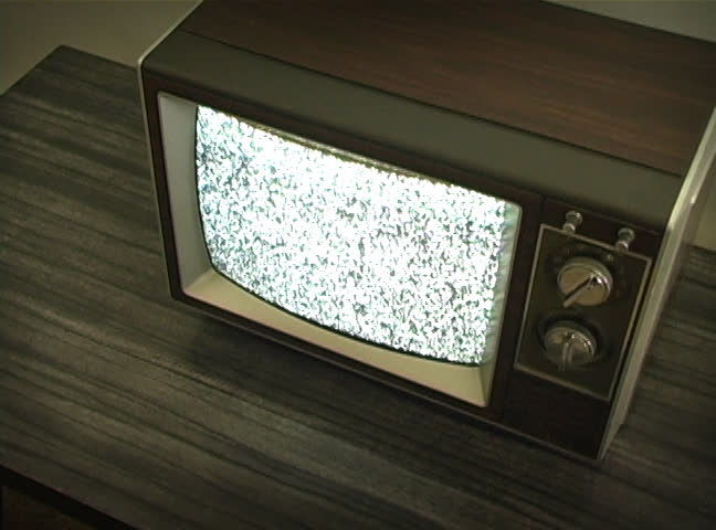 Retro Television with Static
