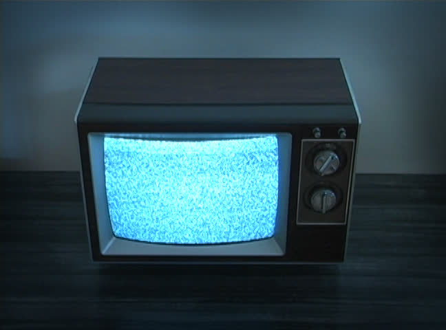 Retro Television with Static