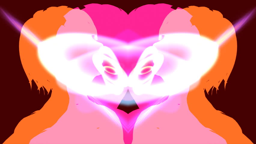 Rorschach Dancing Girl Abstract Animation