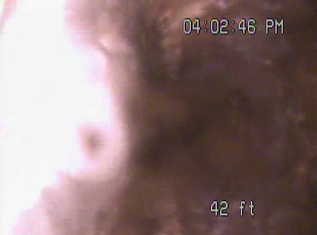 Sewer Drain Pipe Inspection Raw Spy-cam Video