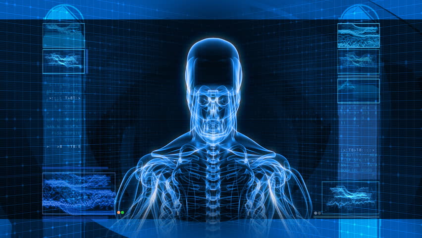 x-ray scan human skeleton hd Stock Footage Video (100% Royalty-free ...